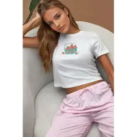 Hiccups for Kids Tryckt Regular Fit Crew Neck T-shirt 100% Bomull Croppad