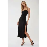 Hiccups for Kids Bodycon Maxi Klänning med Sidoklyfta