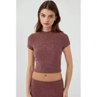 Hiccups for Kids Slim Fit Stickad Crop Blus