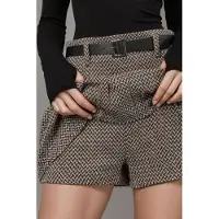 Hiccups for Kids Hög midja plisserade mini shorts