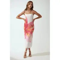 Hiccups for Kids Fyrkantig krage bodycon klänning med blommönster