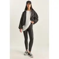 Bianco Faux läder leggings
