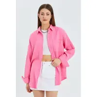MixRay Oversize-skjorta med fickdetalj