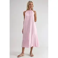 Busem Halter Neck Midiklänning