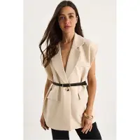 Bianco Vadderad Oversized Väster