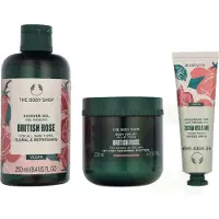 The Body Shop G3 Small British Rose Giftset 140 ml Hand Cream 30ml/Bod