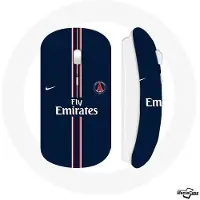 CAPACHEAP Trådlös mus - Nike - PSG Fly Emirates - WiFi USB-minne ingår - Kompatibel med Mac och PC - Blå
