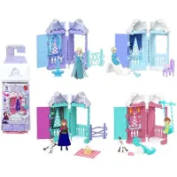 Mattel Disney Frozen Leksaker, Arendelle Lekset med 5 Överraskningar inklusive Docka, Figur & Tillbehör (Stilar Kan Variera)