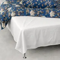 Nordstrand Slätt lakan 150x250 cm - 100% bomullsflanell - Vitt platt lakan