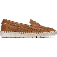 Carmela för kvinnor. 16321203-CAMEL Lädermockasiner 163212 brun (40), Hud, Karta, Ingen, Casual