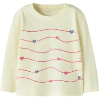 Name it Tröja - NmfVeen - Pear Sorbet/Fun Stripe - - 6 år (116) - Tröja