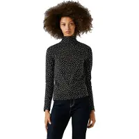 Pepe Jeans för kvinnor. PL5000094 T-shirt Bibi svart (XS), Casual, Bomull, Lång ärm