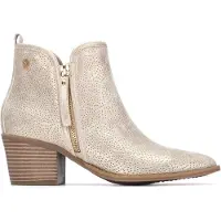 Xti för kvinnor. 14526606-ORO Ankelstövlar 145266 guld (39), Dorado, 3 till 5 cm, Zip, Casual
