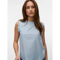 Vero Moda Blus 'VMTrine' ljusblå