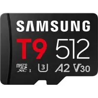 Samsung T9 microSDXC-Kort Box 512 GB UHS-I U3, A2 Application Performance Class, Class 10, v30 Video Speed Class