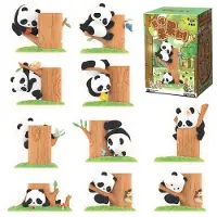 52toys Panda Roll Klätterfigur I Fruktträd Blandad 7 Cm