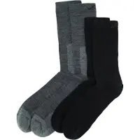 Lundhags Merino Trekking Sock Combo Mid, vandringsstrumpor, unisex, grå/svart