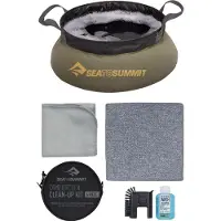 Sea to Summit Camp Kitchen Clean Up Kit - [6 Piece] Olive