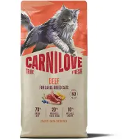 Carnilove True Fresh Äkta Färsk Nötkött Kattmat För Vuxna Stora Raser 6kg