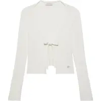 Calvin Klein Jeans Linen Blend Tie Front Cardigan