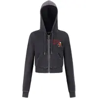 Ed Hardy Sweatjacka 'Flaming Tiger' gul / pastellgul / rubinröd / svart
