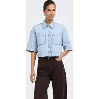 ONLY Blus 'ONLCleo' blå denim