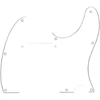 Fender Pickguard Telecaster 3 Ply 8-Hole Mount White