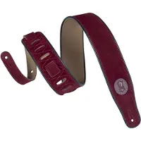 Levys Leathers Mss3 Burgundy Suede Guitar Strap
