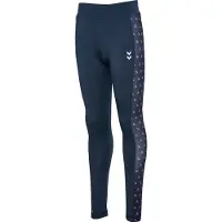 Hummel Leggings - hmlJR - Mix Mid Midja - Black Iris - - 7 år (122) - Leggings