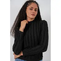 Big Dart Texturerad Slim Fit Halvpolotröja Blus