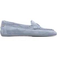 Carmela för kvinnor. 16314304-JEANS Mockasiner 163143 blå (40), Karta, Delat läder, Ingen, Casual