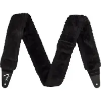 Fender Poodle Plush Black Guitar Strap (0990642010)