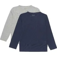 Minymo T-shirt marinblå / gråmelerad