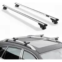 Vevor Takräckes tvärstänger, 90 kg kapacitet, universell passform för upphöjda takräcken, 190-1230 mm takräckesavstånd, låsbara kraftiga tvärstänger i aluminium, takbagage, kanot, lastkorg