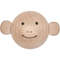 OYOY Knopp - 4,5x7x6 cm - Mini - Apa - Nature - - One Size - Knopp
