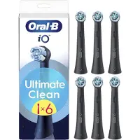 Oral-B iO Ultimate Clean borsthuvuden svart 6 st 080040