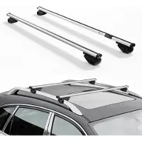 Vevor Takräckes tvärbalkar, 75 kg kapacitet, universell passform för upphöjda takräcken, 210-1060 mm takräckesavstånd, låsbara kraftiga takräcken i aluminium, takbagage, kanot, lastkorg