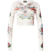 Ed Hardy T-shirt ljusblå / grön / röd / vit