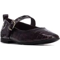 Carmela för kvinnor. 16256204-BURDEOS Balettskor i skinn 162562 vinröd (37), 1 till 3 cm, Spänne, Casual, Granat, Klassisk, Lackat läder