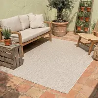 NATURL. Utomhusmatta | Costa sand hos Volero | 140x200 cm | Syntet | Enfärgad | Rektangulär | Plattvävd