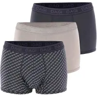 Dagi Boxershorts beige / grå / antracit