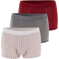 Dagi Boxershorts grå / röd / off-white