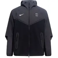 Nike Paris Saint-germain Jacka Nsw Tech Woven Fz - Svart/antracit Barn - , storlek XL: 158-170 cm