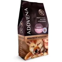 Addvena Boostad Med Superfoods Junior Medium/large Nötkött Torrfoder För Hundar 10kg