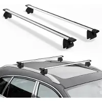 Vevor Takräckes tvärstänger, 75 kg kapacitet, universell passform för infällda takräcken, 180-1035 mm rälsavstånd, låsbara kraftiga tvärstänger i aluminium, takbagage, kanot, lastkorg