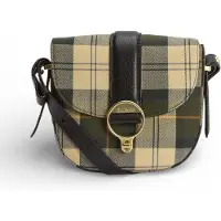 Barbour för kvinnor. LBA0504 Elm grön tartan messengerväska (OSFA), Casual, Hud