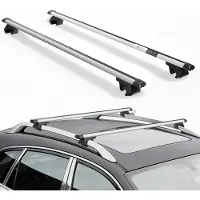 Vevor Takräckes tvärbalkar, 100 kg kapacitet, universell passform för upphöjda takräcken, 220-1060 mm rälsavstånd, låsbara kraftiga tvärbalkar i aluminium, takbagage, kanot, lastkorg