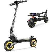 IScooter V5 Pro ABE Elektrisk Scooter 500W Motor 48V12.5Ah Batteri 150KG Last 10 Tum Terrängdäck Vuxen Allterräng E-Scooter