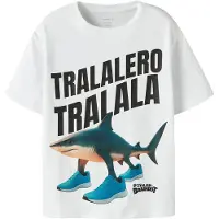 Name it T-shirt - Noos - NkmArmy Brainrot - Bright White - - 6 år (116) - T-shirt