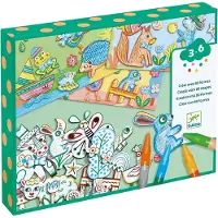 Djeco Teckningsset - Skapa med 80 Shapes - - One Size - Kreativt lekset